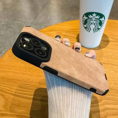 Matte Leather Silicone Phone Case - Image 10