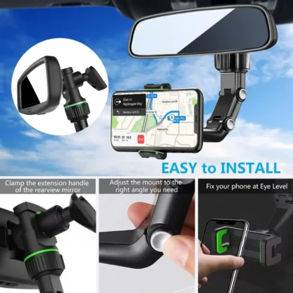 Rearview Mirror Phone Holder - Image 4