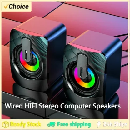 Computer Speaker Stereo Sound With Microphone