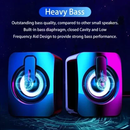 Computer Speaker Stereo Sound With Microphone - Image 6