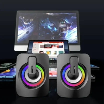 Computer Speaker Stereo Sound With Microphone - Image 4