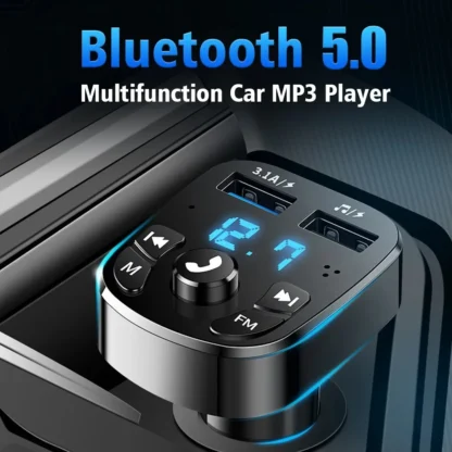 Car MP3 Player Dual USB Fast Charging Adapter - Image 2