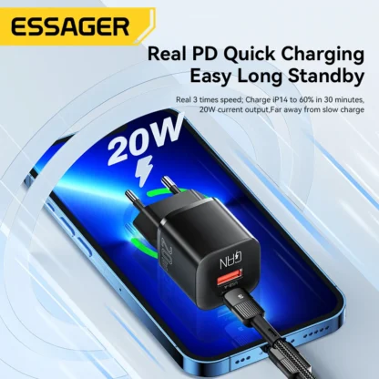 Essager 20W GaN USB Type C Charger PD Fast Charge - Image 4