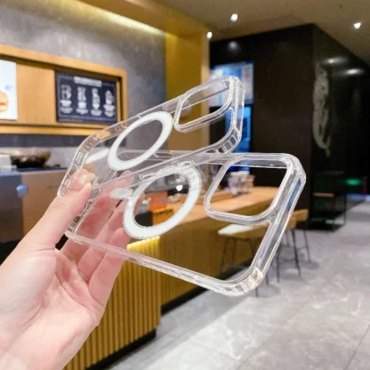 Transparent PC Phone Case For iPhone 16 15 14 13 14 11 Pro Max Plus - Image 2