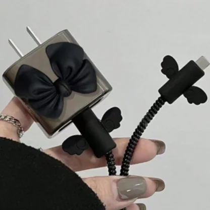 Black Love Charging Cable Protector - Image 2