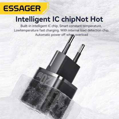 Essager 20W GaN USB Type C Charger PD Fast Charge - Image 6