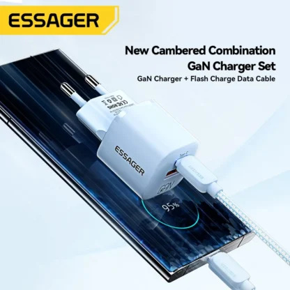 Essager 20W GaN USB Type C Charger PD Fast Charge - Image 2