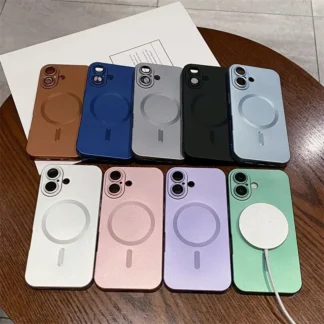 Luxury Matte Magnetic Case For iPhone 15 14 13 12 11 Pro Max Plus